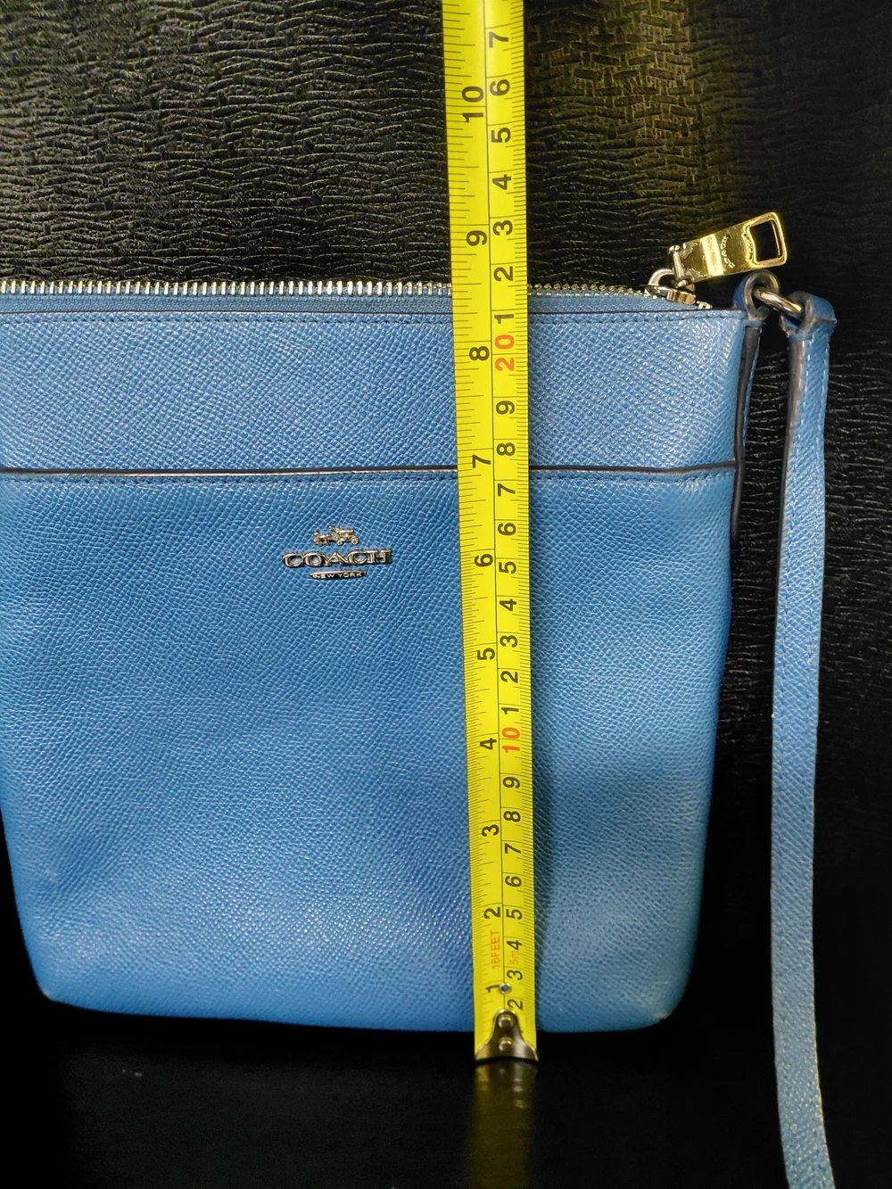Coach Blue Crossbody Leather Bag